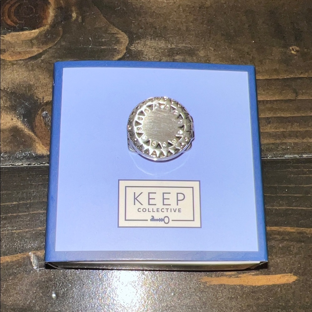KEEP Collective Silver Pave Photo Locket